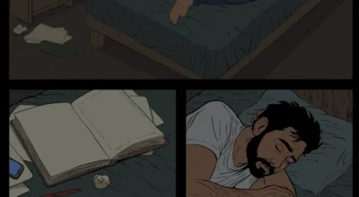 איורים מתוך הרומן של הבוגר יהונתן חרזי